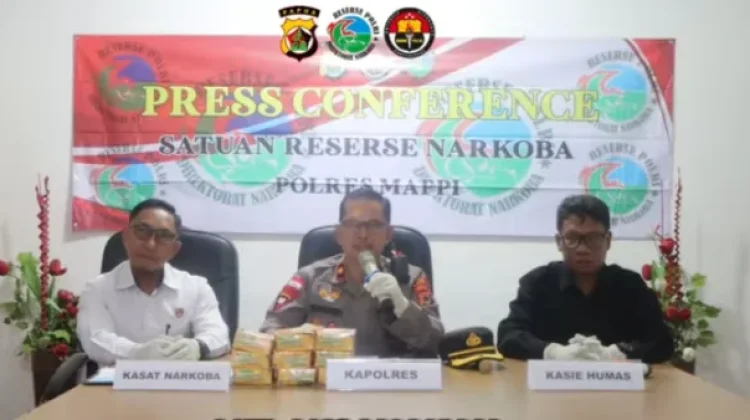 Polres Mappi Gagalkan Peredaran Sabu