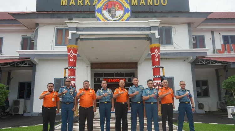 Perkuat Sinergi, Komandan Kodaeral XI Terima Kunjungan Kepala SAR Merauke