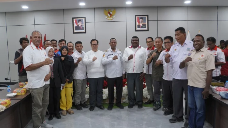 Bahas Persiapan Pra-PON, KONI Papua Selatan Gelar Audiens Dengan Gubernur