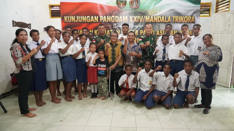 Pangdam XXIV/Mandala Trikora Tinjau Rehabilitasi Panti Asuhan Abba Merauke