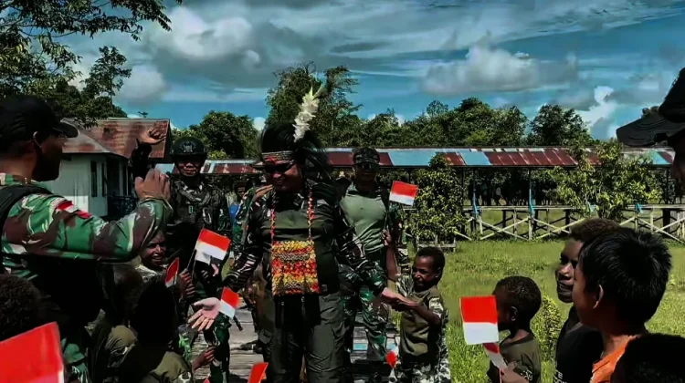 Yonif 123/Rajawali Resmikan PAUD Kartika dan Taman Baca Rajawali