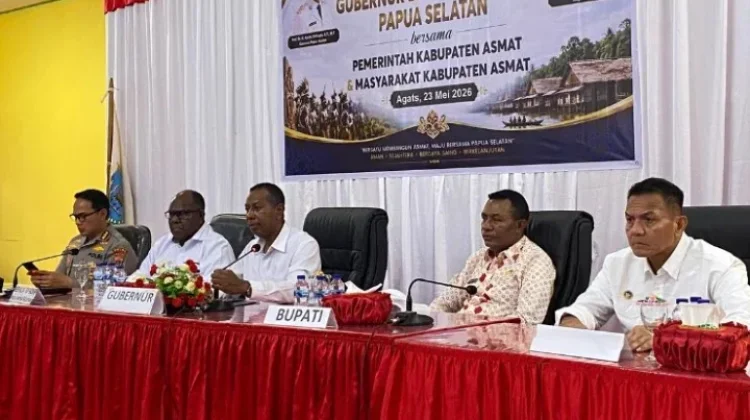 Apolo Safanpo Dorong Sinergi Pembangunan saat Kunker di Kabupaten Asmat