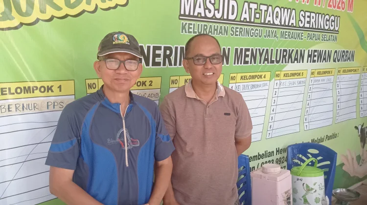 Masjid At-Takwa Seringgu Sembilih 15  Hewan Kurban