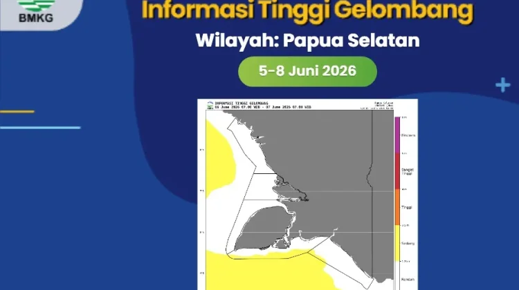 Gelombang Tinggi Disertai Suhu Udara Panas di Papsel