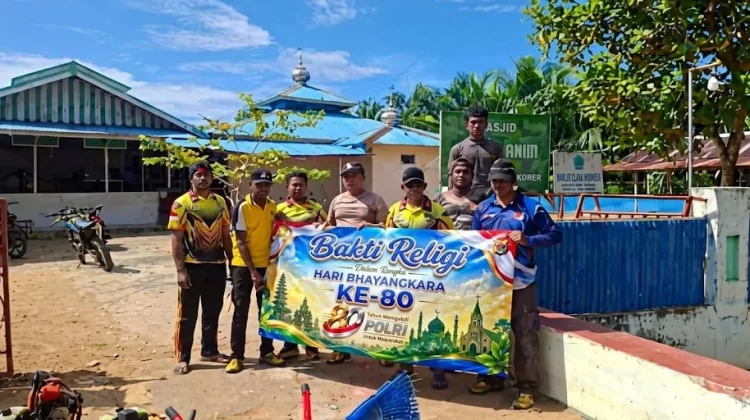 Bakti Religi Polsek Okaba Sambut HUT Bhayangkara