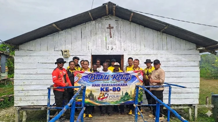 Polsek Merauke Kota Gelar Bakti Religi HUT Bhayangkara