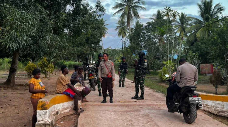 Patroli Gabungan TNI Polri Jaga Kamtibmas