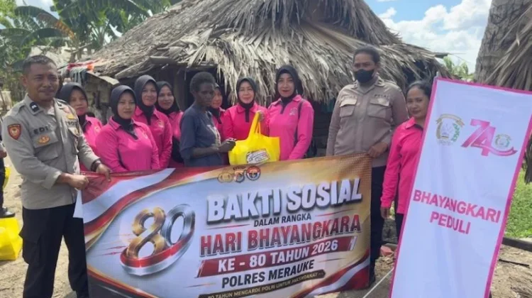 Polsek Tanah Miring Gelar Baksos Hari Bhayangkara ke-80