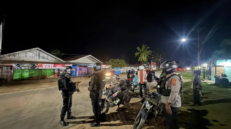 Polres Merauke Patroli Jaga Kamtibmas Malam