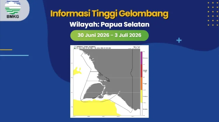 Potensi Hujan Lokal dan Gelombang Tinggi Terjadi di Papua Selatan