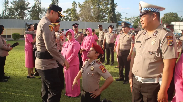 Upacara Kenaikan Pangkat Polres Merauke