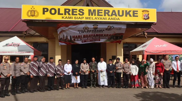 Polres Merauke Gelar Syukuran Hari Bhayangkara ke-80