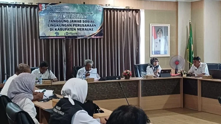 Pemkab Merauke Bahas Draft Perbup CSR Lingkungan Bagi Perusahaan