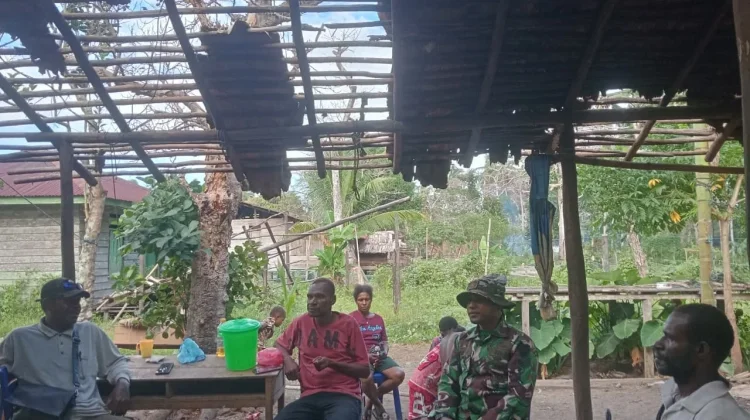 Warga Kampung Wanam Antusias Sambut TMMD, Wujud Kemanunggalan TNI