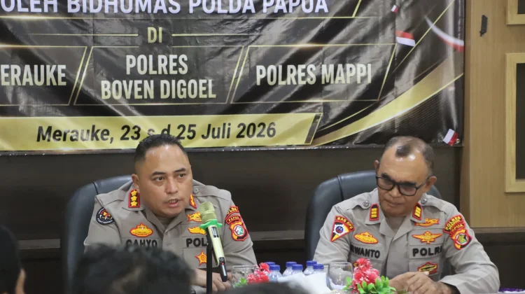 Polri Tingkatkan Kemampuan Kehumasan di Merauke