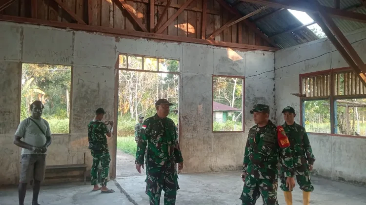 Dandim 1707/Merauke Tinjau Langsung Progres TMMD di Kampung Wanam