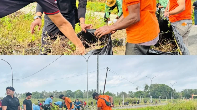 Lapas Merauke Libatkan Warga Binaan Kerja Bakti Sambut HUT Ke-81 RI