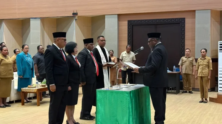 Bupati Merauke Lantik Tiga Pejabat Eselon II