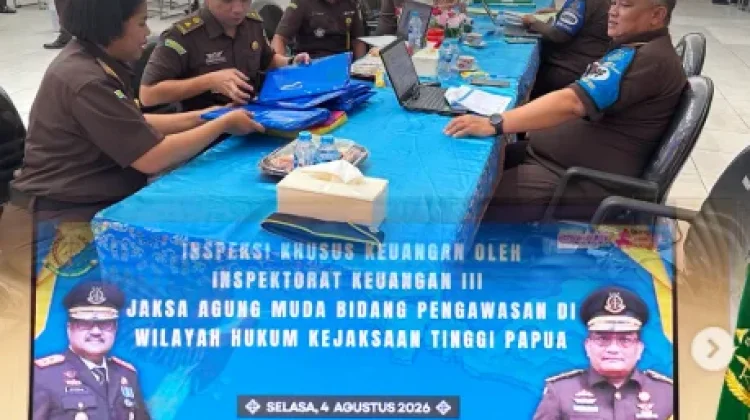 Kejari Merauke Terima Inspeksi Khusus Keuangan dari Inspektorat Kejaksaan Agung