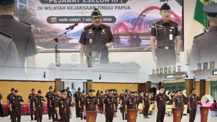 Kajari Merauke Hadiri Pelantikan Pejabat Strategis Kejati Papua
