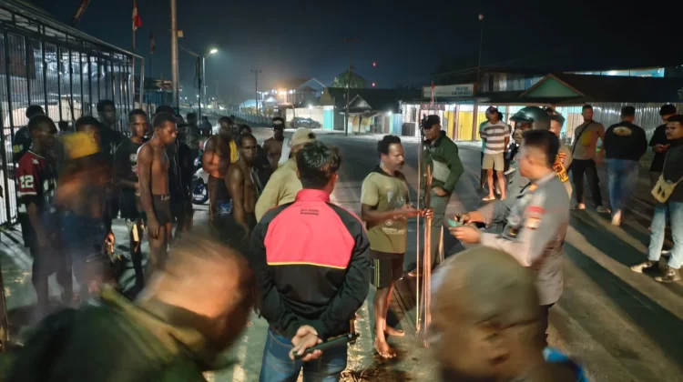 Polres Mappi Redam Aksi Massa buntut Kasus Pembunuhan Mahasiswa di Malang