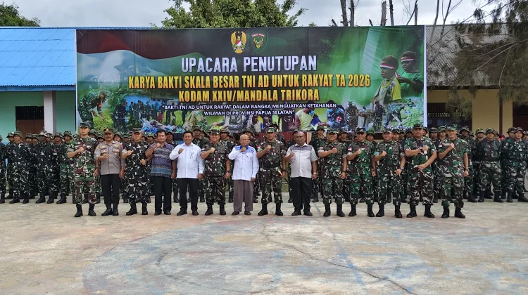 Karya Bakti Skala Besar 2026 Ditutup, TNI AD Dorong Pemda Rawat Hasil Pembangunan