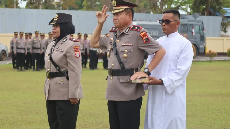 Kapolres Pimpin Sertijab Wakapolres, Tekankan Loyalitas