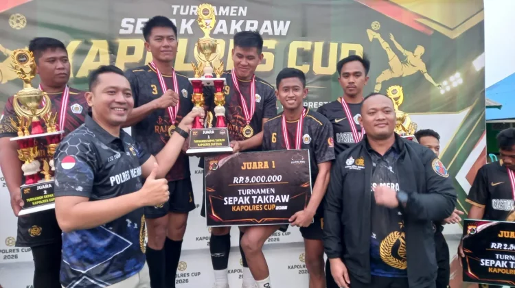 Rajaka Raya Jayapura Juara Kapolres Cup Sepak Takraw