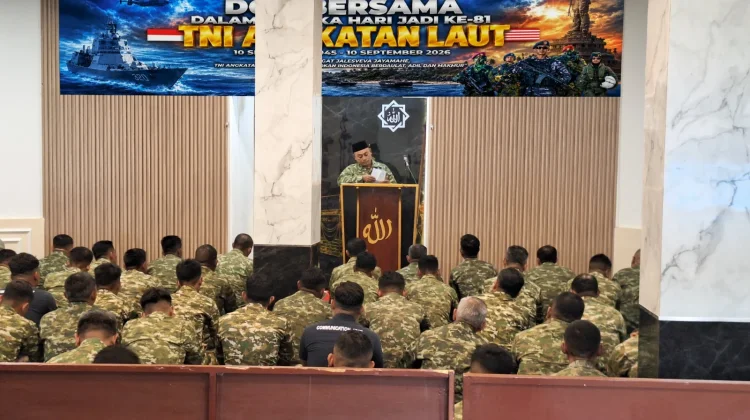 Peringati Hari Jadi TNI AL Tahun 2026, Kodaeral XI Gelar Doa Bersama