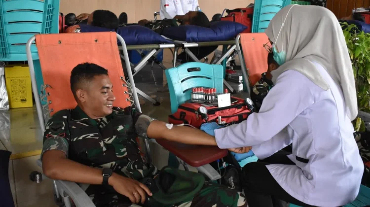 Hut ke-81 TNI, Kodam XXIV/MT Gelar Donor Darah