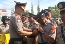 Kapolres Merauke Pimpin Sertijab Sepuluh Pejabat Utama