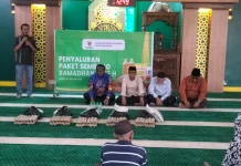 Jelang Ramadan, UPZ Bagikan Sembako