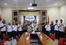 Polres Merauke Dukung Kunjungan Kerja Dirreskrimsus Polda Papua