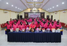 Bhayangkari Cabang Merauke Panen Ecoenzyme, Wujudkan Lingkungan Sehat