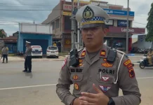 Kecelakaan di Simpang Martadinata Libatkan Pejalan Kaki