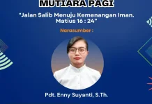 Pdt. Enny : Jalan Salib menuju Kemenangan Iman