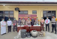 Polres Asmat Release Pelaku Produsen dan Pengedar Miras