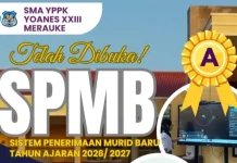 SMA YPPK Yoanes XXIII Merauke Buka Penerimaan Murid Baru