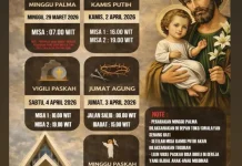 Paroki St. Yoseph Bambu Pemali Umumkan Jadwal Pekan Suci 2026