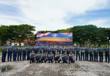 Tiga Puluh Enam Perwira Kodaeral XI Terima Kenaikan Pangkat