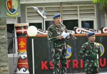 Personel Lanud J.A. Dimara Terima Kenaikan Pangkat Periode 1 April 2026