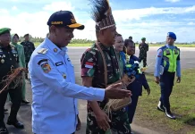 Mayjen TNI Frits Pelamonia Tiba di Merauke, Papua Selatan
