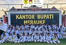 Puluhan Karateka Ikuti Gashuku INKAI di Merauke