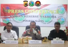 Polres Mappi Gagalkan Peredaran Sabu