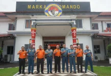 Perkuat Sinergi, Komandan Kodaeral XI Terima Kunjungan Kepala SAR Merauke