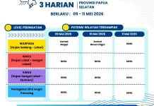 Ketahui Peringatan Dini Cuaca 3 Harian Papsel