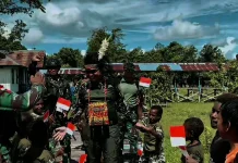 Yonif 123/Rajawali Resmikan PAUD Kartika dan Taman Baca Rajawali