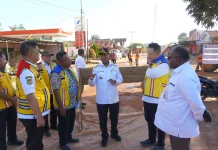 Gubernur Tinjau Pembangunan Jalan di Distrik Kurik Kabupaten Merauke