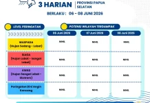 Ketahui Peringatan Dini Cuaca 3 Harian Papsel