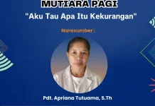 Pdt. Apriana : Aku Tahu Apa Itu Kekurangan